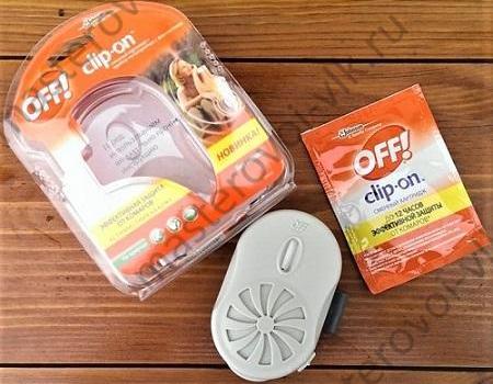 Электрофумигатор "CLIP-ON" прибор на батарейках с фен-системой + картридж от комаров без запаха