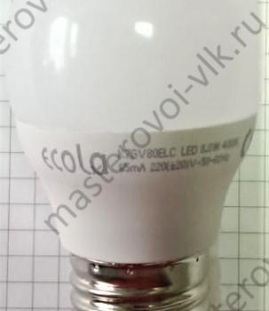 Лампа светодиодная "ECOLA Globe" 78х45 Е27 8W 45G шар