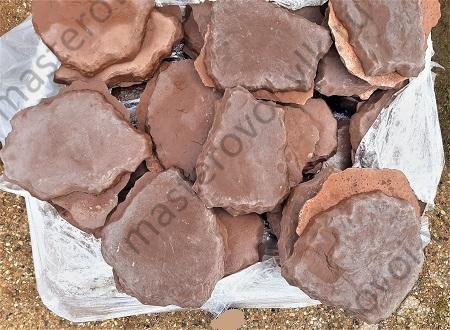 Плитка тротуарная набор из 5-ти штук "Тропинка из камней"