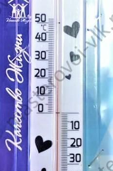 Термометр уличный "СТЕКЛОПРИБОР исп.5" ТБ-3-М1 корпус ПВХ на липучке с принтом