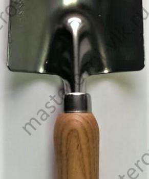 Совок посадочный металлический "SKRAB" широкий, деревянная ручка