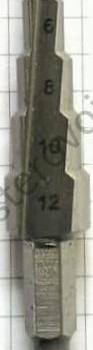 Сверло по металлу "HARDCORE" конусообразное шестигранный хвостовик (4-20)