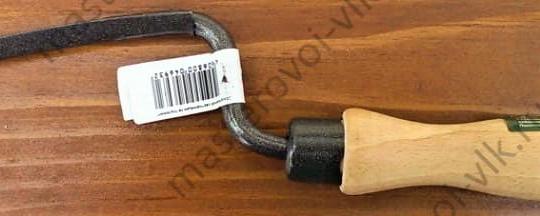 Расшивка каменьщика "СИБРТЕХ" для внешних швов, полукруглая, боковая деревянная ручка