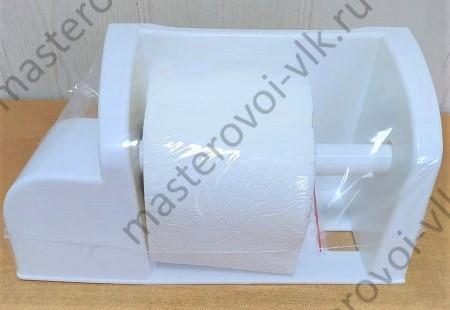 Полка ПВХ настенная для туалета "BEROSSI Mira" для туалетной бумаги и освежителя