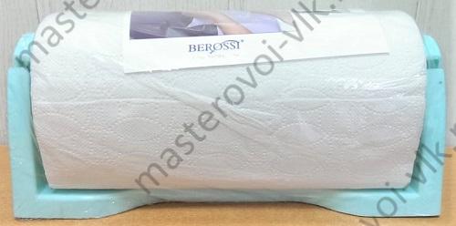 Держатель для бумажных полотенец ПВХ "BEROSSI" настенный в комплекте с полотенцем