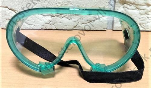Очки защитные пластик закрытого типа с прямой вентиляцией "СИБРТЕХ Эргономичные"