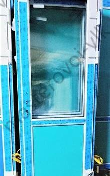 Дверь ПВХ входная "VEKA WHS60" ДО-11 1-й С/П 4М1-16-4М сэндвич 24мм. ключ/барашек Ш0,9хВ2,05м. Белая