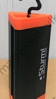 Фонарь-прожектор светодиодный "Sturm" на батарейках, 3Вт, 2 магнита, крючок 360* (150)