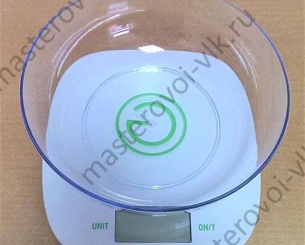 Весы кухонные электронные "ENERGY EN-425" 5кг. LCD дисплей, корпус ПВХ, чаша 1л.